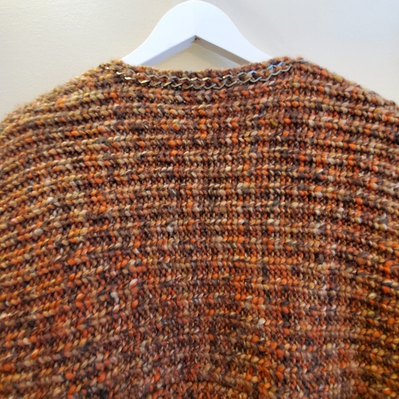 Chicos one size kimono sweater cardigan with metal embellishments, tasse… - Picture 10 of 13